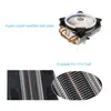 Fläktar Kylningar Lanshuo 4 Kopparrör Blow-down CPU Cooler Fan Lämplig för 1366/2011/1155 och annan multiplattform (tre-line mångfärgad