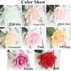 Roses hydratantes chaudes Fleur artificielle DIY Roses Bouquet de mariée Fausse fleur pour la décoration de mariage Fête Décors à la maison Saint Valentin Wfdb