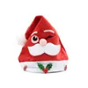 2022 Christmas Hat Soft Plush Santa Red Accessories Decorations Holiday Party Gift New Year Cartoons Nonwoven Fabric Adult Kid Ch2545321