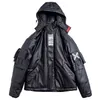 11 Bybb's The Dark PU кожа с капюшоном Parkas куртка Techwear хип-хоп мягкие куртки Harajuku Windbreaker Японская уличная одежда 201201