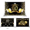 Födelsedag bakgrundsdekor Happy 30th 40th 50th Birthday Party Decor Vuxen 30 40 50 års Anniversary Party Supplies4875718