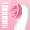 Saugen Vibrator Große Größe Klitoris Masturbator 7 Geschwindigkeiten Starke Stimulator Zunge Oral Erwachsene Sex Spielzeug für Frau Y200410