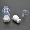 20pcs airless 병 화장품 샘플 포장 15 ml 에멀젼 크림 튜브 플라스틱 재충전 된 작은 빈 용기 회전 헤드 배송