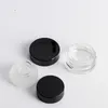 Clear Eye Cream Jar Packing Bottles 3g 5g high quality Empty Glass Lip Balm Container Wide Mouth Cosmetic Sample