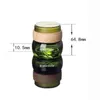 3pcs/Lot 50g Cosmetic Empty Jar Glass Cream Jars 50ml Green Eye Bottle 5/3OZ Pot Refillable Small Container wooden Lid