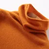 2020 Fall 100% Pure Cashmere Wool Women Pullover Sweater Winter Clothes Woman Long Sleeve Turtleneck Clothing Oversized Knitted LJ201113