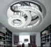 NOUVEAU Lustre En Cristal Moderne En Acier Inoxydable led Lustre éclairage pour salon chambre Plafond installation lustre moderne