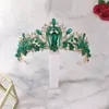 Luxus 5 Farben Haar Krone Handgemachte Legierung Strass Tiara Braut Hochzeit Stirnband Frauen Headpeice Haar Zubehör