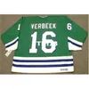 740 #16 PAT VERBEEK Hartford Whalers 1989 CCM Auswärts-Hockey-Trikot oder individuelles Retro-Trikot mit beliebigem Namen oder Nummer