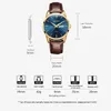 Olevs Men Watche Top Brand Luxury Fashion Bussness 통기성 가죽 Luminous Hand Quartz Wristwatch 선물 220225