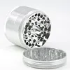 Space Case Tobacco Grinder Rökning Tillbehör Diameter 63mm Fyra lager Aluminiumlegering Spice Dry Herb Crusher Metal Slicer Hand Muler