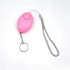 120db Egg Shape Self Defense Alarm Keychain Pendant Personalize Personal Safty Key Chain Charm Car Keyring Mixed Colors