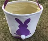 Feestelijke feestartikelen snelle Pasen mand canvas emmers gepersonaliseerde bunny cadeau tassen bunny tail draagtas 10 stijlen mix