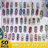 50pcs çocuk mini oyuncak araba seti araba garaj oyuncak 1:50 sıcak diecast alaşım metal yarış modeli erkek Noel doğum günü hediyesi lj2009302119203