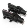 Trijicon SCOPE ACOG 4X32 스타일 실제 광섬유 빨간색 또는 녹색 조명 시력