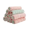 10PCS/Set Cleaning Rags Patchwork Kitchen s for Dishes Microfiber Water Absorption Bowl Plate Cleaning Cloth T200612