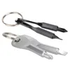 Chaveiros de fenda Chaveiro Portátil Bolso Metal Slotted Chaves Corrente Chaveiro Multifuncional Phillips Phillips Mão com Keyring 60 * 16mm