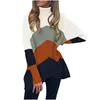 Mulheres Turtleneck Casual Chama Suéteres Senhoras de Inverno Longa Mangas Longa Batwing Sleeve Pullover Camisola Top Lady Style