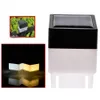 LED Solar Light Post Cap Fence Fyrkantig Lampa Utomhus Vattentät Belysning för Front Yard Pool Garden Gate Landskapsarkitektur bosatt