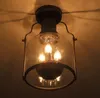 Loft Vintage Industrial LED Rust Glass Loft Cafe Bar Restaurant Bedroom Ceiling Lamp Light Droplight Deco