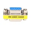 DB9 9PIN MINI Gender Changer Adapter RS232 موصل كبل البيانات
