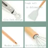 Cuisine Silicone Ustensile de cuisine Set Spatule antiadhésive Manche en bois Résistant à la chaleur Accessoires de cuisine Outils de cuisine 201223