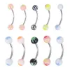 110pcs/lot fashion piercing define sobrancelha bar lábio pircing orar gânia de aço inoxidável jóias de corpo misto q jllhgv