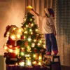 DIY Felt Christmas Tree Decor Santa Claus Kids Toys Christmas Decor for Home Xmas Hanging Ornaments New Year 2021 Gifts 201006