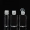 30ml 60ml Empty Travel Bottles Clear Plastic Cosmetic Bottle with Flip Cap Refillable Leakproof Toiletry Container for Shampoo