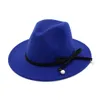 fedora chapeaux femmes hommes bande ceinture bowknot perle élégant femmes chapeaux à large bord couleur unie église de mariage rouge blanc hiver femmes chapeau