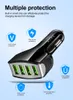 Top qualtiy QC 3.0 4 USB Autolader 7A Adaptive Fast Charging Home Travel Plug Adapter voor Samsung Galaxy Smart Phone