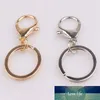 Hohe Qualität Mode Gold Schlüsselanhänger Ring DIY Schmuck Machen Zubehör Teile Tasche Charme Auto Schlüsselring Schmuckstück