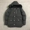 남성 모피 칼라 다운 자켓 코트 파카 옴므 야외 겨울 옥외 겉옷 Manteau Jacket Coat Hiver Doudoune