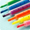 Söta kreativa markörer brevpapper simulering färg nål fluorescerande penna studenter val multi ändamål