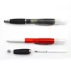 10 pcs 3 em 1 vazio recarregável caneta de esferográfica pulverizador slight-touch screen stylus caneta 201111