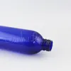Bouteille ronde bleue en plastique de 250ML avec pompe de pulvérisation, récipient cosmétique vide pour emballage de Toner/eau de 250CC (26 pièces/lot)