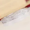 Luxurious quality Punk band bracelet with all diamond for women and mother birthday gift in 16# 17# size wedding jewelry gift free shipping