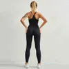 CHRLEISURE Red Women Tracksuit For Fitness Sports Seamless Summer 2 Pieces Set Sport Suit Women Push Up Bra And Booty Leggings 220105