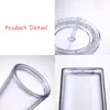 16oz Clear Plastic Tumblers Flat Lid Acrylic Water Bottles with Lids Straw Reusable Transparent Drinking Cups