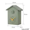 3 couleurs moderne en plastique oiseau coucou conception Quartz tenture murale horloge minuterie Quartz horloge murale pour la décoration de bureau à domicile H1230319M