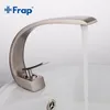 Frap nuevo baño Lavabo Grifo Latón Cromo Grifo Cepillo Níquel Fregadero Mezclador Grifo Vanidad Agua fría y caliente Grifos de baño y10004 / 5/6/7 T200710