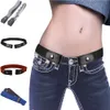 2021Easy Belt Without Buckle mens Belts For Women waist ceinture femme Elastic stretch riem Jeans hidden Invisible secret kid4646524
