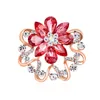 Mode cristal fleur écharpe boucle broche robe costume d'affaires corsage broches femmes mode bijoux volonté et cadeau de sable