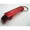 500st/Lot Promotion Anpassad tryckt present Metal Aluminiumlegering Bottle Opener Metal Keychain Laser 201201