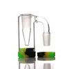 Andere Raucherzubehör strahlend 14mm Glassaschhänger mit 7ml Silikonbehälter Reclaimer männlicher weiblicher Aschokatcher für Quarz -Banger -Wasserbongs DAB Rigs