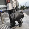 Bolsos de lona 2022 para hombre, bolso de lona de viaje, bolso grande de piel de cocodrilo de lujo en relieve, bolso de mano para gimnasio, bolso de fin de semana para mujer