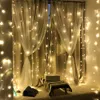 3x1 3x3 6x2 300 / 600LEDS Home Outdoor Holiday Boże Narodzenie Dekoracyjne Ślub Xmas String Fairy Curtain Girlandy Strip Party Lights Y200903