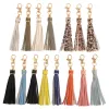 Designer Fashion Tassel Sleutelhanger Dames Leuke Fringe Tas Accessoire PU Lederen Kwasten Auto Ring DIY