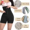 GUUDIA Firm Tummy Control Shapewear Shorts Taille Formateur Shaper Hi-Waist Butt Lifter Cuisse Slimmer Boyshorts Tummy Control Short Y220311