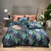 Svetanya silkly Egyptian Cotton Bedding Set Linens printed Sheet pillowcase Duvet Cover T200706